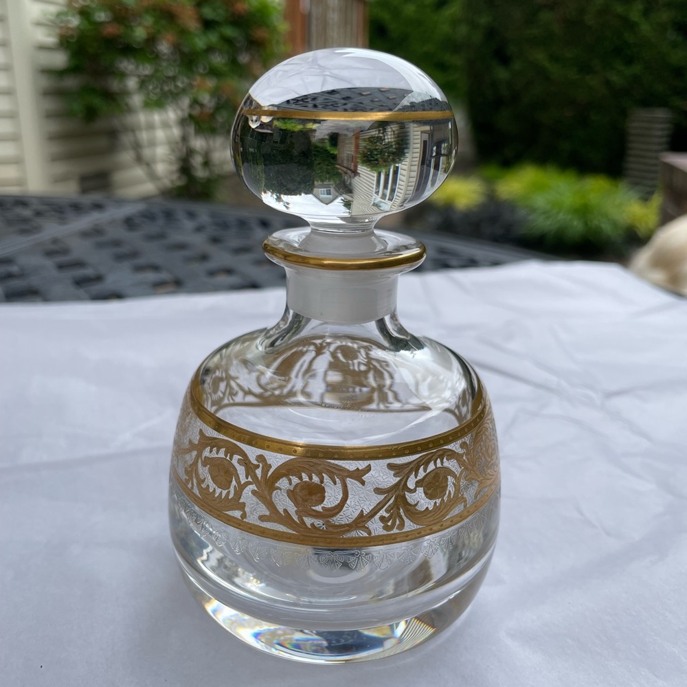 St. Louis Thistle cristal perfume bottle